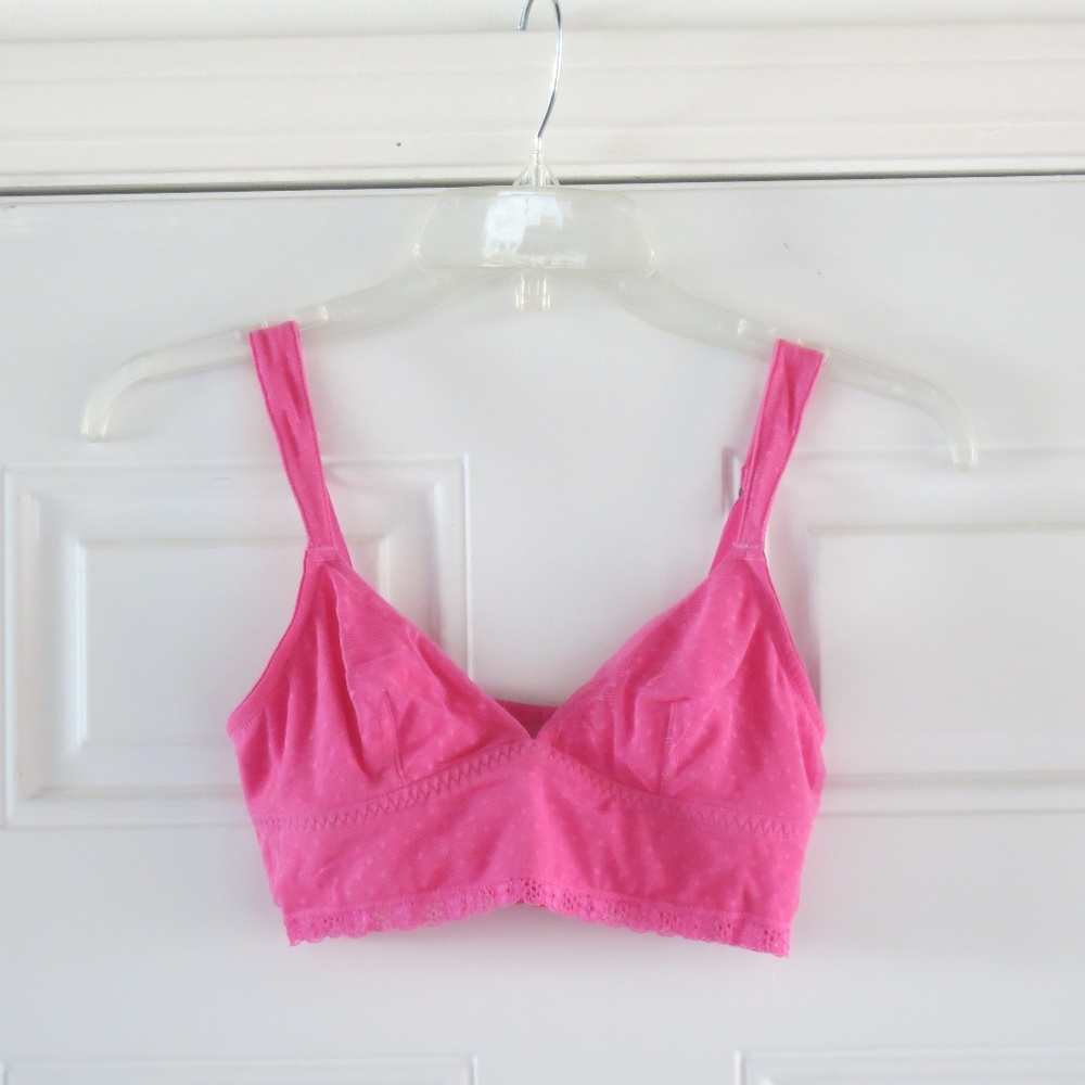 pink mesh bralette